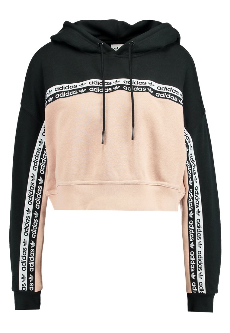 adidas cropped hoodie ash pearl