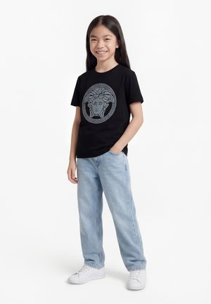 Versace MEDUSA GRECA PRINT UNISEX - T-shirts med print - black