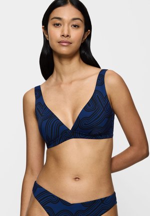 FLEX SMART SUMMER PLUNGE - Bikini-Top - blue dark combination