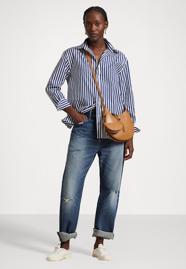 OVERSIZE FIT STRIPED COTTON SHIRT - Button-down blouse3