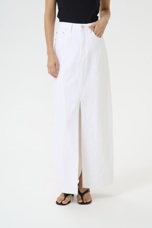 ASHER MAXI SKIRT - Denimnederdele - bright white
