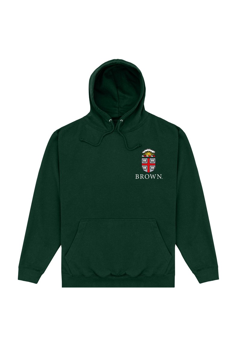 Henry Tiger BROWN  UNIVERSITY EMBLEM - Felpa con cappuccio - bottle green