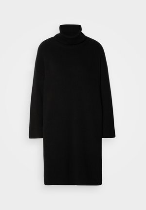 Barbour MINI DRESS - Abito in maglia - black