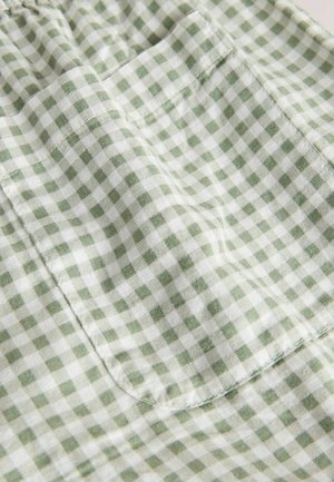Next, Shorts - green ecru gingham
