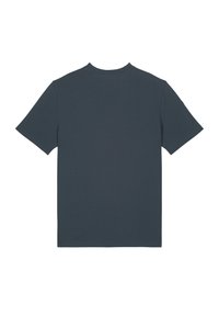 Dark gray short-sleeve t-shirt with a crew neck, made of soft fabric, featuring a simple, solid design without graphics or accents.
