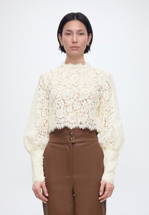 LACE GEORGIA TOP - Μπλούζα - oyster