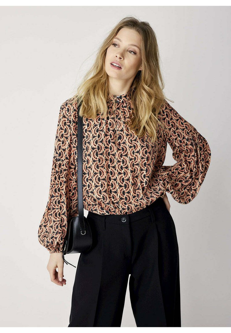 Summum Woman BALLOON SLEEVES ALL OVER PRINT Blouse beige ZALANDO.BE