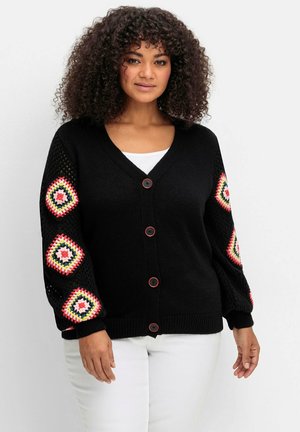 Sheego, Cardigan - schwarz