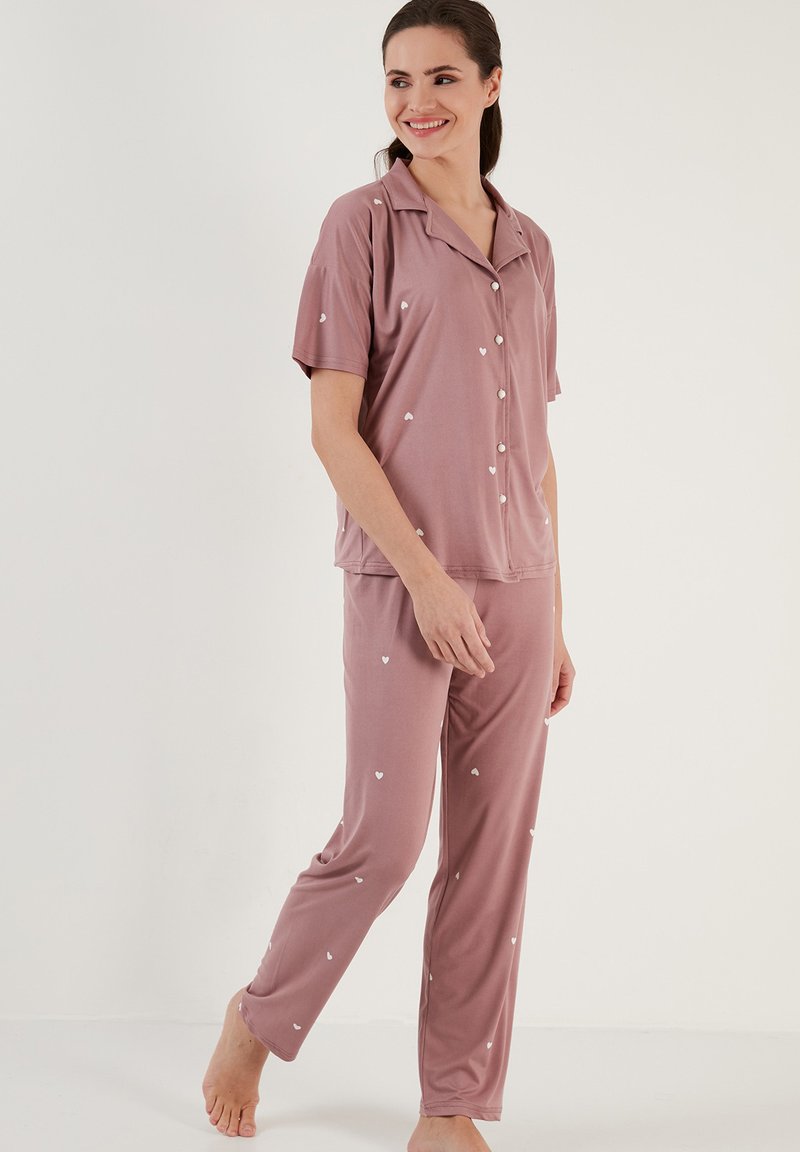LELA SET REGULAR FIT - Pyžamová súprava - dusty rose