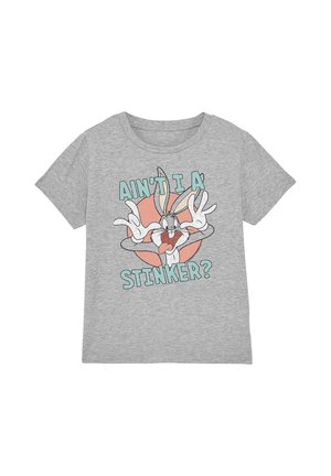 Cotton Soul, LOONEY TUNES AINT I A STINKER UNISEX - Print T-shirt - mottled light grey