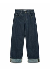 SNRANCY MID RISE WEITER BEINSCHNITT  - Džíny Relaxed Fit - dark blue denim