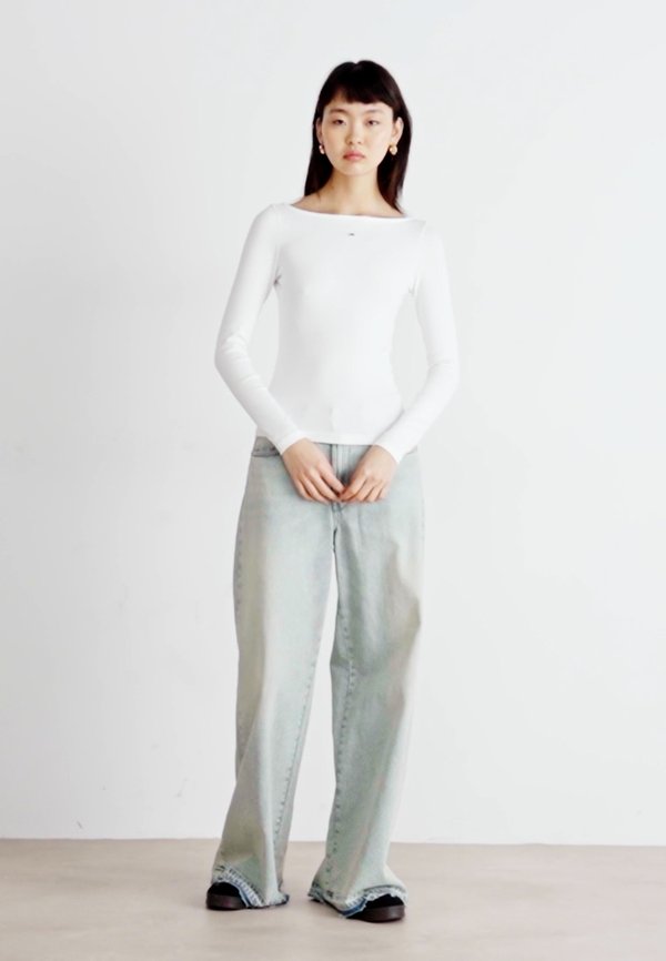 BOAT NECK - Long sleeved top - ecru2
