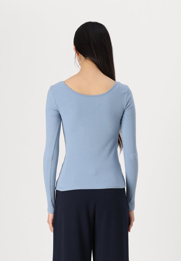 PCKITTE - Long sleeved top - faded denim3