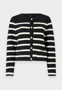 ONLLAURA LIFE O NECK - Cardigan - black/cloud dancer