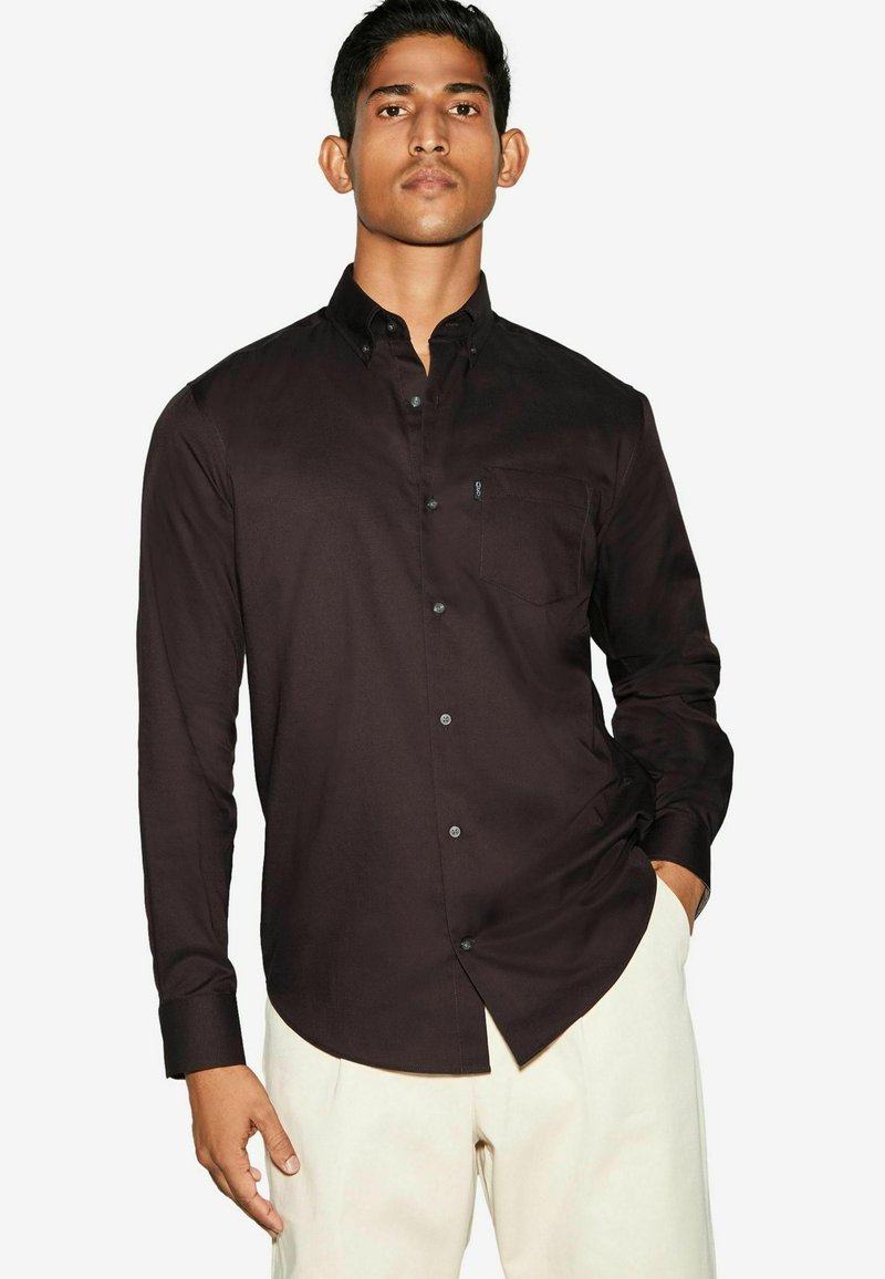 Next BUTTON DOWN OXFORD FIT - REGULAR FIT - Hemd - chocolate brown