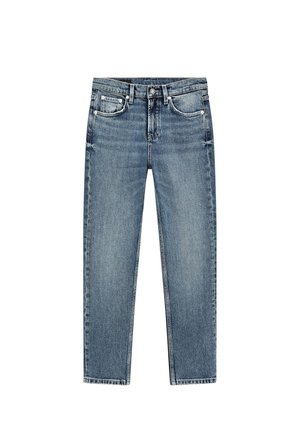Massimo Dutti CROPPED - Jeans slim fit - blue