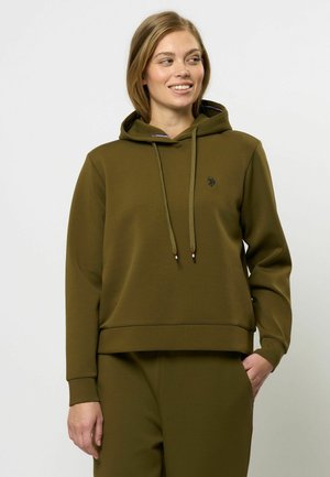 GULL - Mikina s kapucňou - dark olive