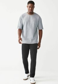 Next TEXTURED STRIPE- REGULAR FIT - T-shirts print - stone