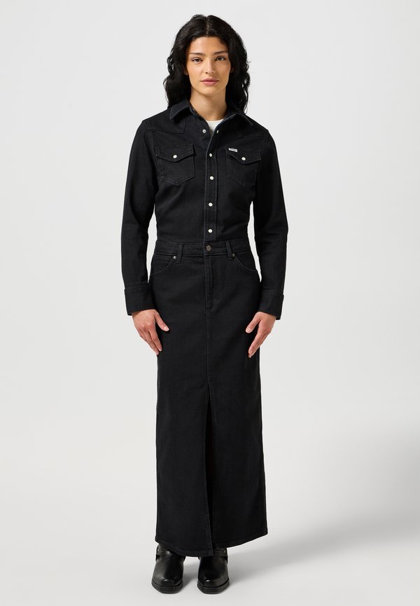 DENIM MATCH UP DRESS - Denim dress3