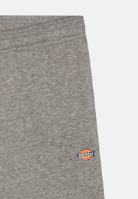 Pilkos sportinės kelnės, pagamintos iš medvilnės mišinio, su nedideliu siuvinėtu Dickies logotipu šone ir gumuotu juosmeniu.