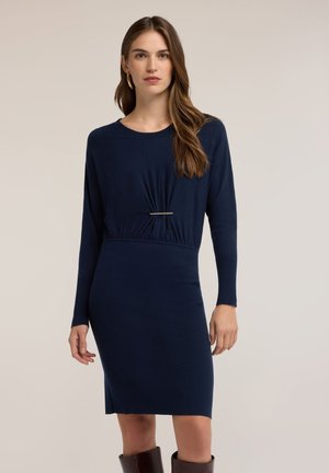 Motivi, VESTITO TUBINO CON DRAPPEGGIO (ITALIAN SIZE) - Vestido de tubo - blu