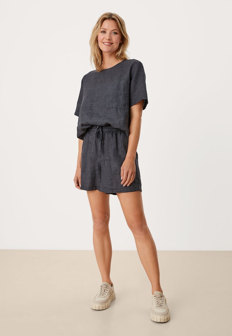 Damen Hemdblusen | s.Oliver MIT GUMMIBUND Bluse blue graphite mela/dunkelgrau-meliert - DJ10747 Damen Hemdblusen | s.Oliver MIT GUMMIBUND Bluse blue graphite mela/dunkelgrau-meliert - DJ10747