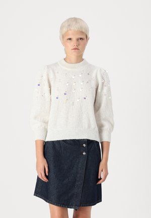 Pieces PCRALBA O-NECK - Pullover - cloud dancer