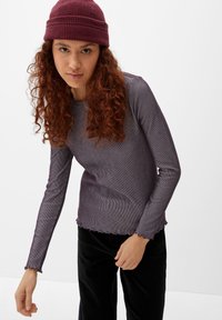 QS Langarmshirt - aubergine