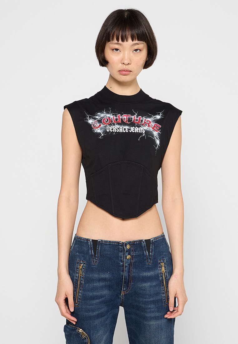 Versace Jeans Couture Top zwart