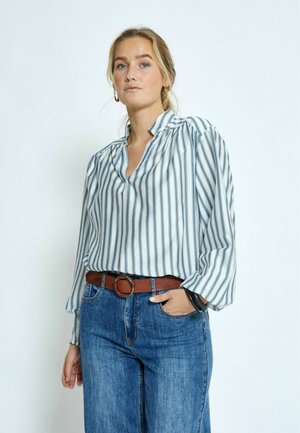 Blouse - s faded denim st