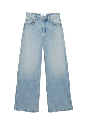 LOOSE  - Široke kavbojke - mottled light blue