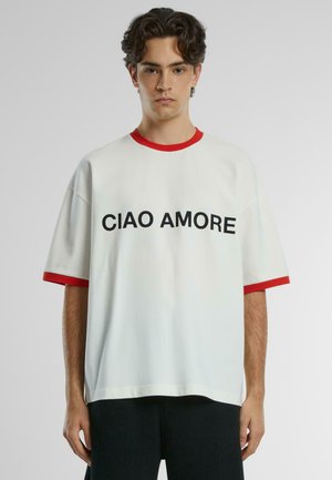 PROHIBITED Nyomott mintás póló - white