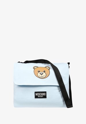 MOSCHINO CON LOGO - Borsa a tracolla - light blue