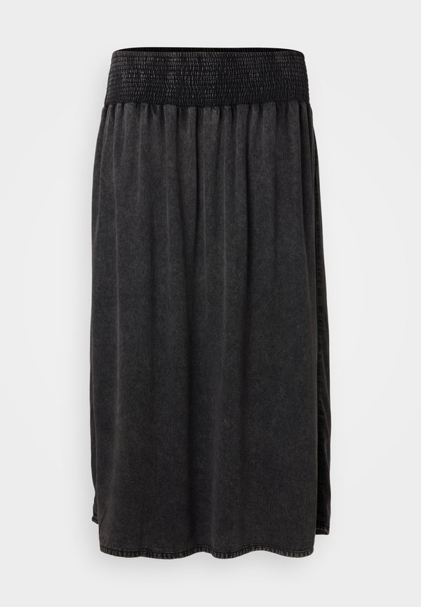 CARBAHA LONG SMOCK SKIRT - Denim skirt2