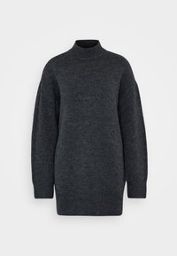 Unselected, dark grey melange