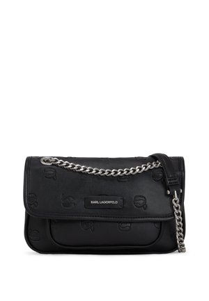 IKON MONOGRAM SMALL - Bandolera - all over print tonal black