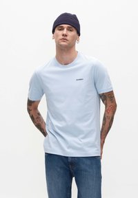 Gabba - DUNE LOGO SS  - T-shirts basic - cashmere blue Miniaturebillede 1