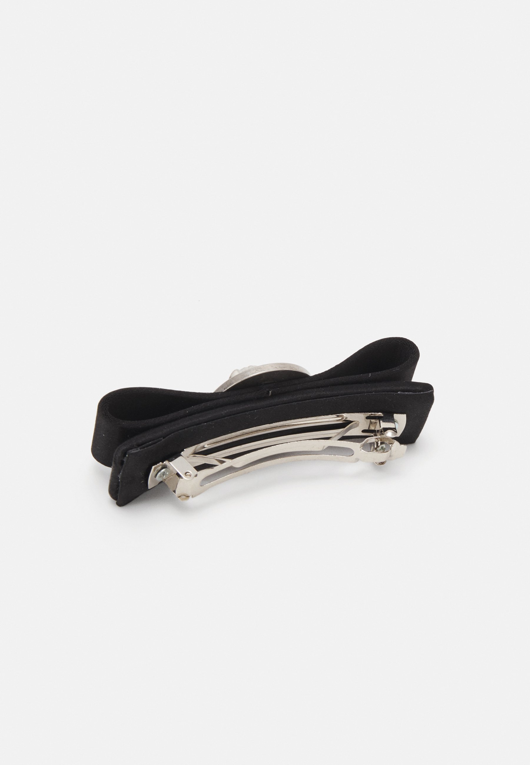 Extra Funkelnde Haarklammer Mit Schleife – Damen Luxus Haarspange Schwarz Mit Kristallen