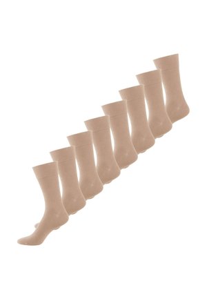 8-PACK WEICH ATMUNGSAKTIV - Socken - leinen