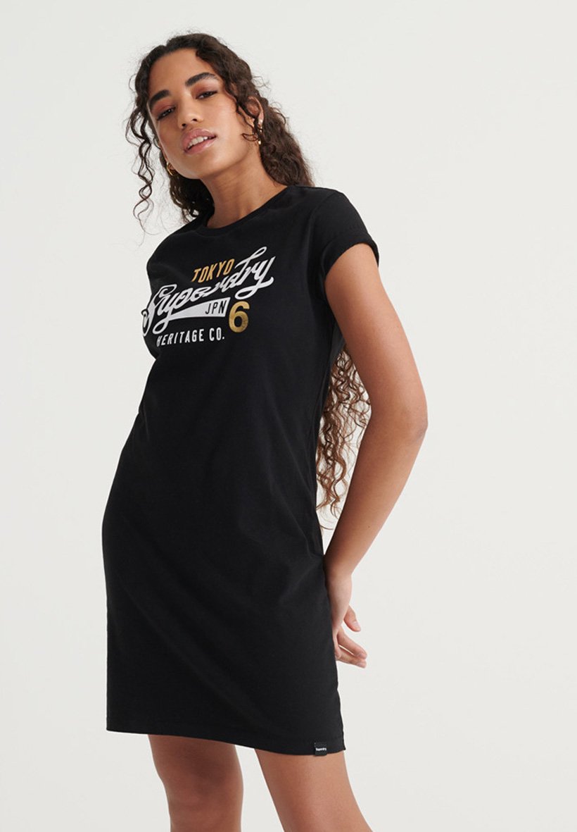 robe noire superdry