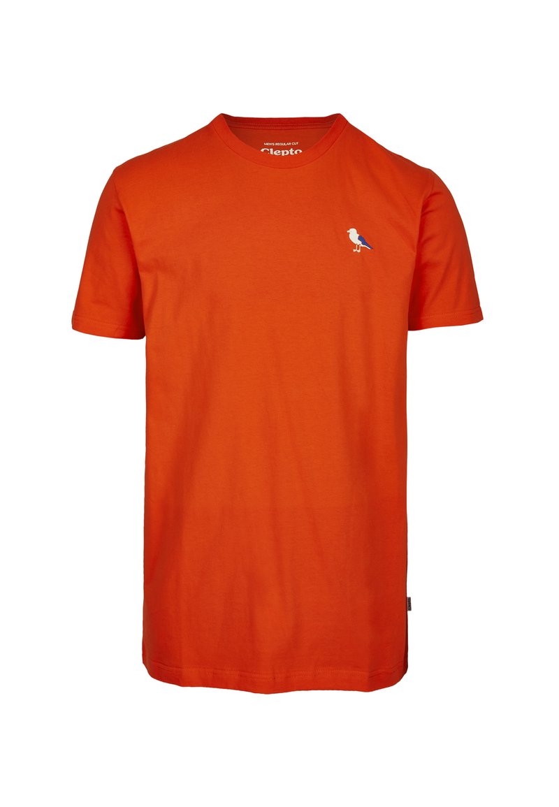 Herren T-Shirts basic | Cleptomanicx EMBRO GULL T-Shirt basic orange - UK83960 Herren T-Shirts basic | Cleptomanicx EMBRO GULL T-Shirt basic orange - UK83960