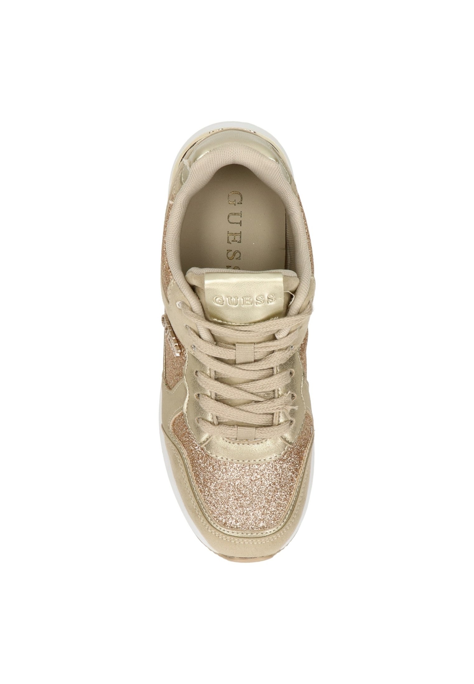 guess gold trainers