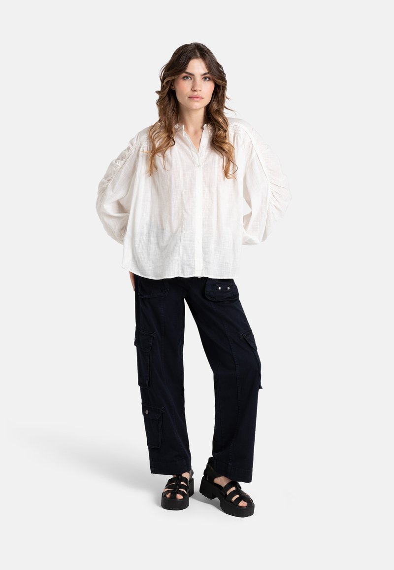 Free People Overhemdblouse wit Free People Overhemdblouse wit