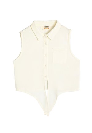 CROP - Hemdbluse - white