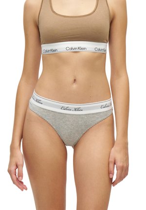 Calvin Klein Underwear, THONG - ICON COTTON MODAL - String - grey heather