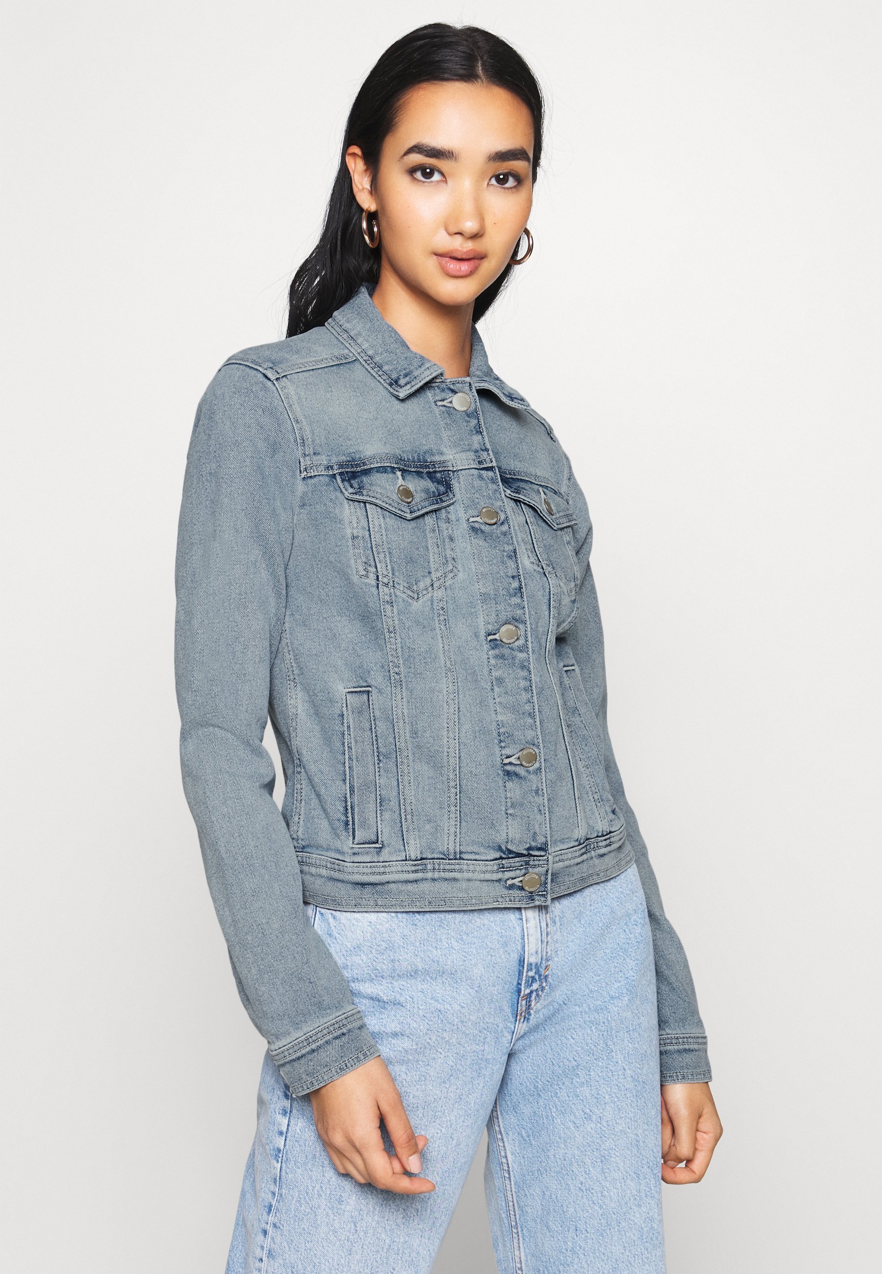 Hollister Co. CLASSIC JACKET Jeansjacka medium wash Hollister Co. CLASSIC JACKET Jeansjacka medium wash