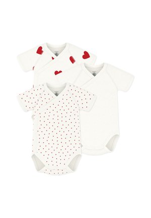 Petit Bateau SHORT SLEEVE 3 PACK SET - Body - white red