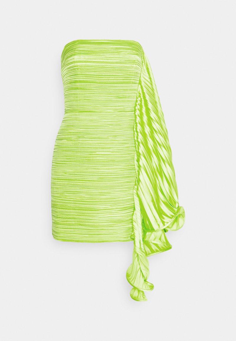 AMUR Cocktailjurk neongroen AMUR Cocktailjurk neongroen