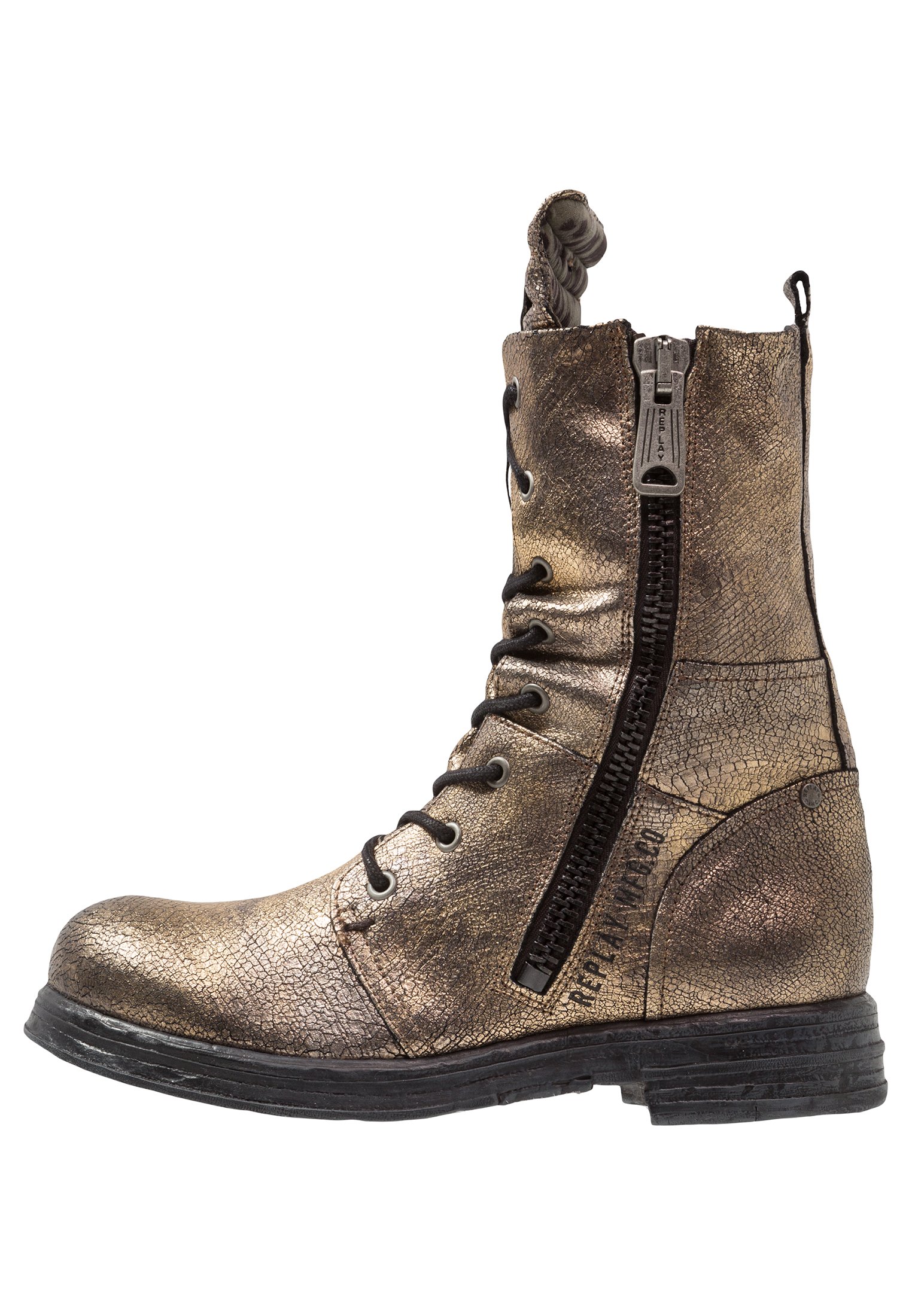 Replay MINLER - Veterboots - platin/goudkleurig - Zalando.nl