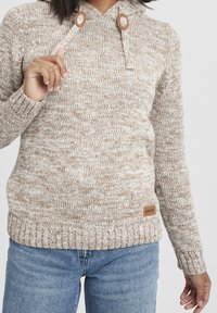 Oxmo Stickad tröja - beige